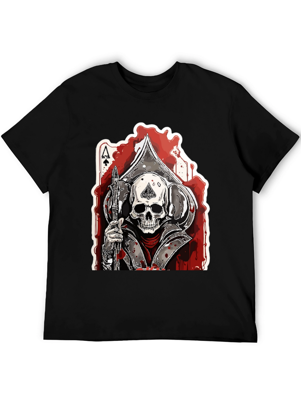Ace of Spades Skull Graphic T-Shirt