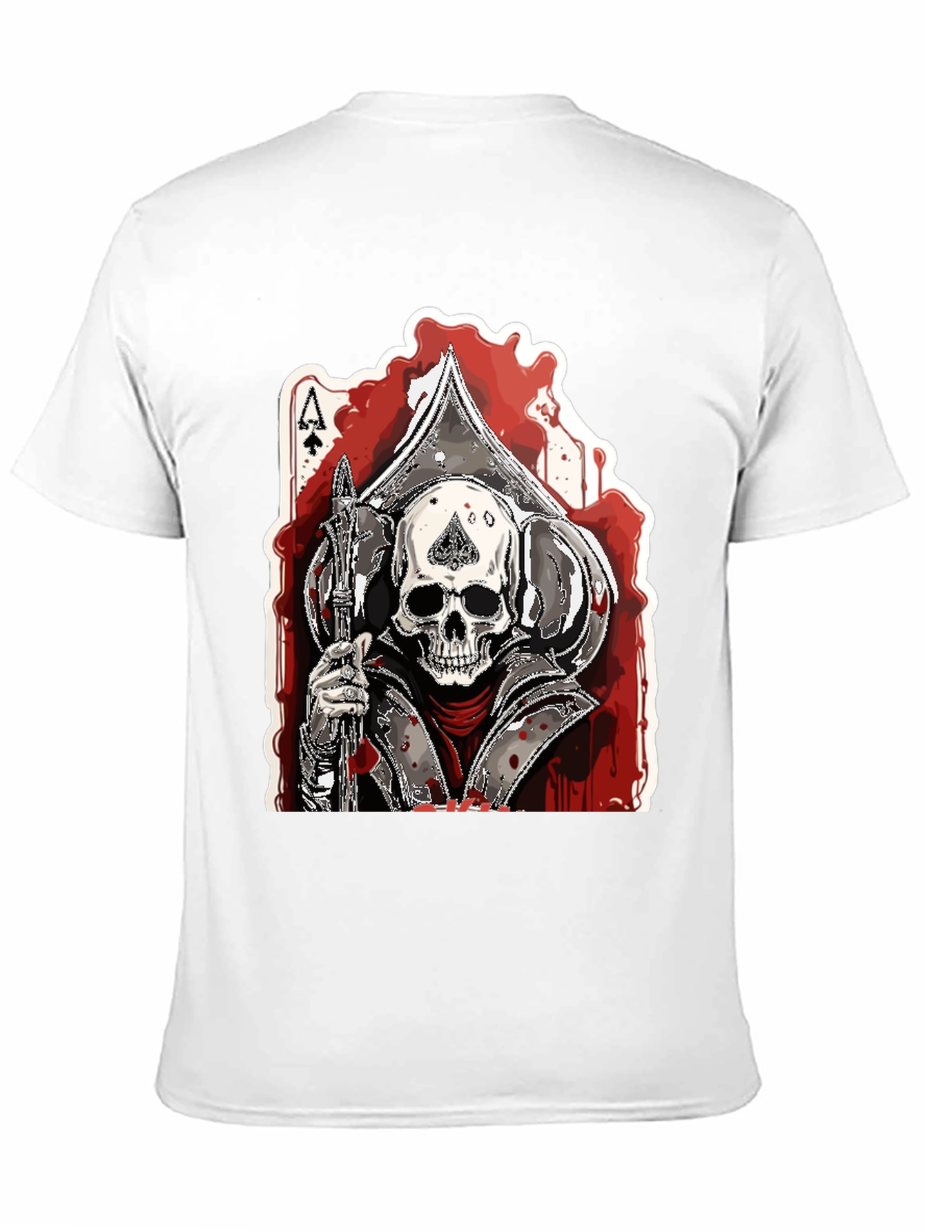 Ace of Spades Skull Graphic T-Shirt