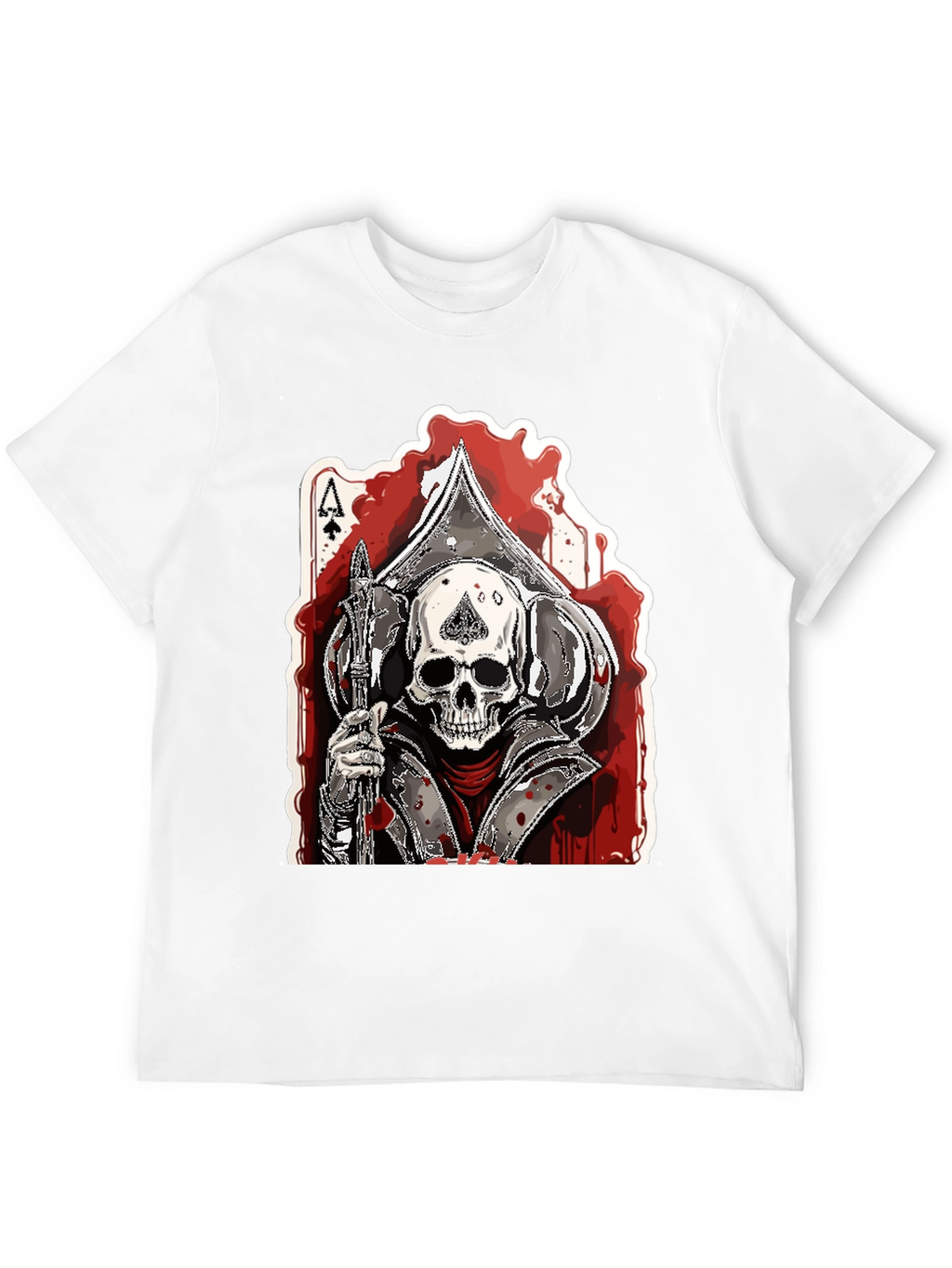 Ace of Spades Skull Graphic T-Shirt