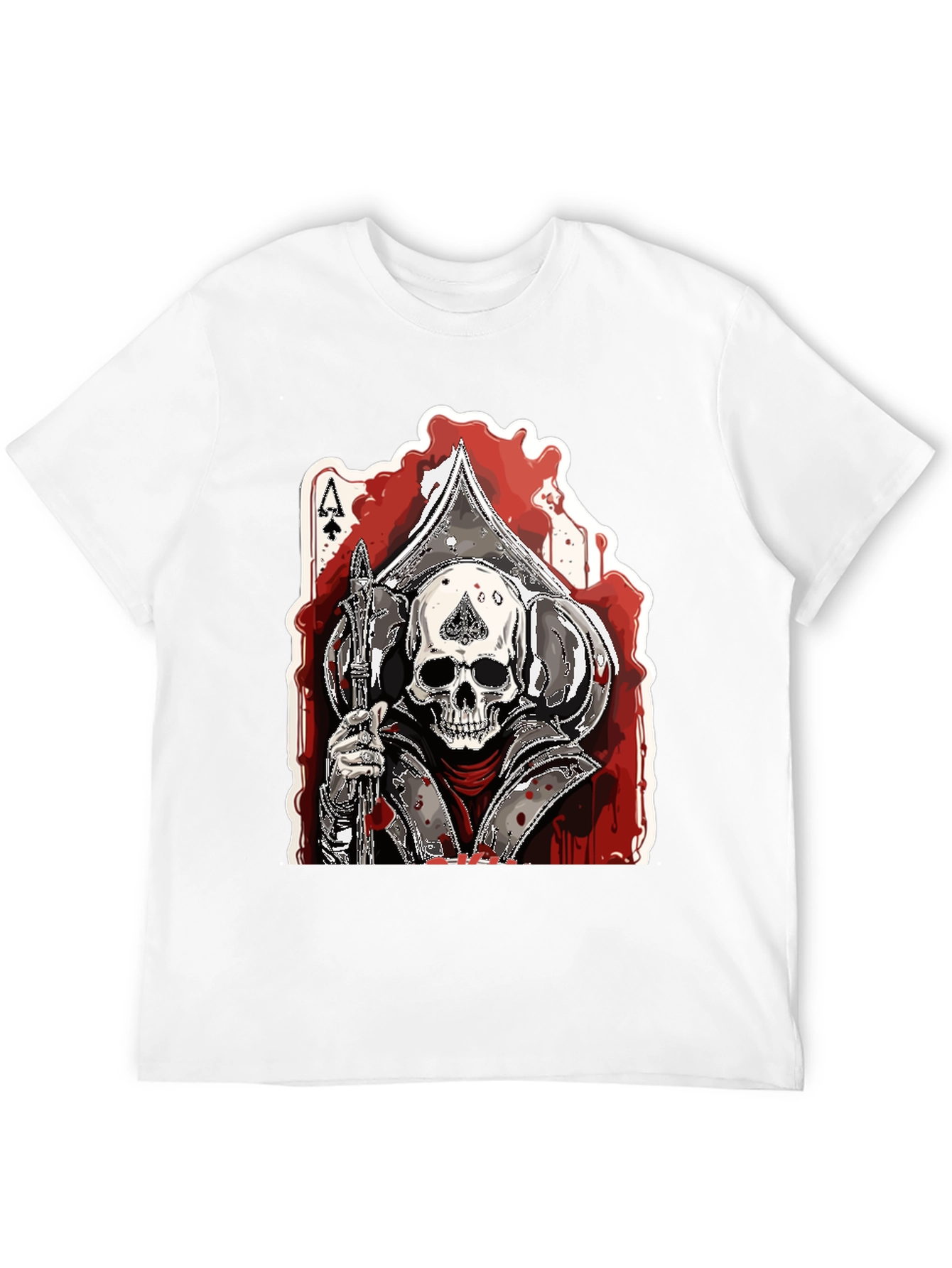 Ace of Spades Skull Graphic T-Shirt