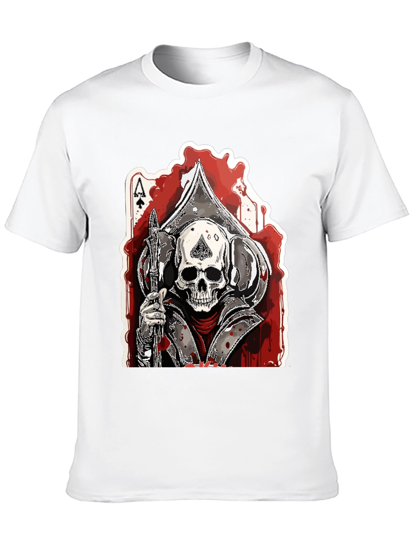 Ace of Spades Skull Graphic T-Shirt