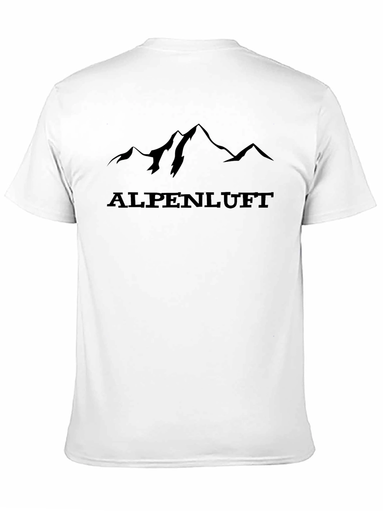 Alpenluft Mountain T-Shirt - Black Graphic Tee