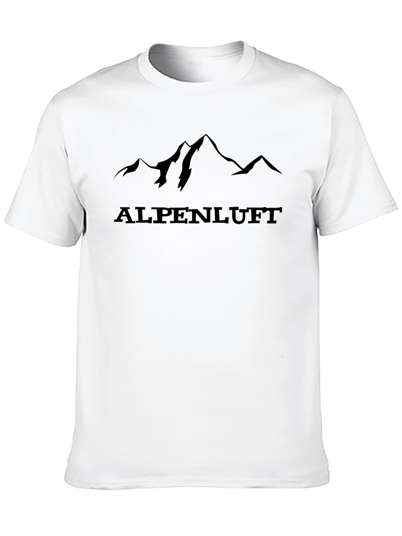 Alpenluft Mountain T-Shirt - Black Graphic Tee