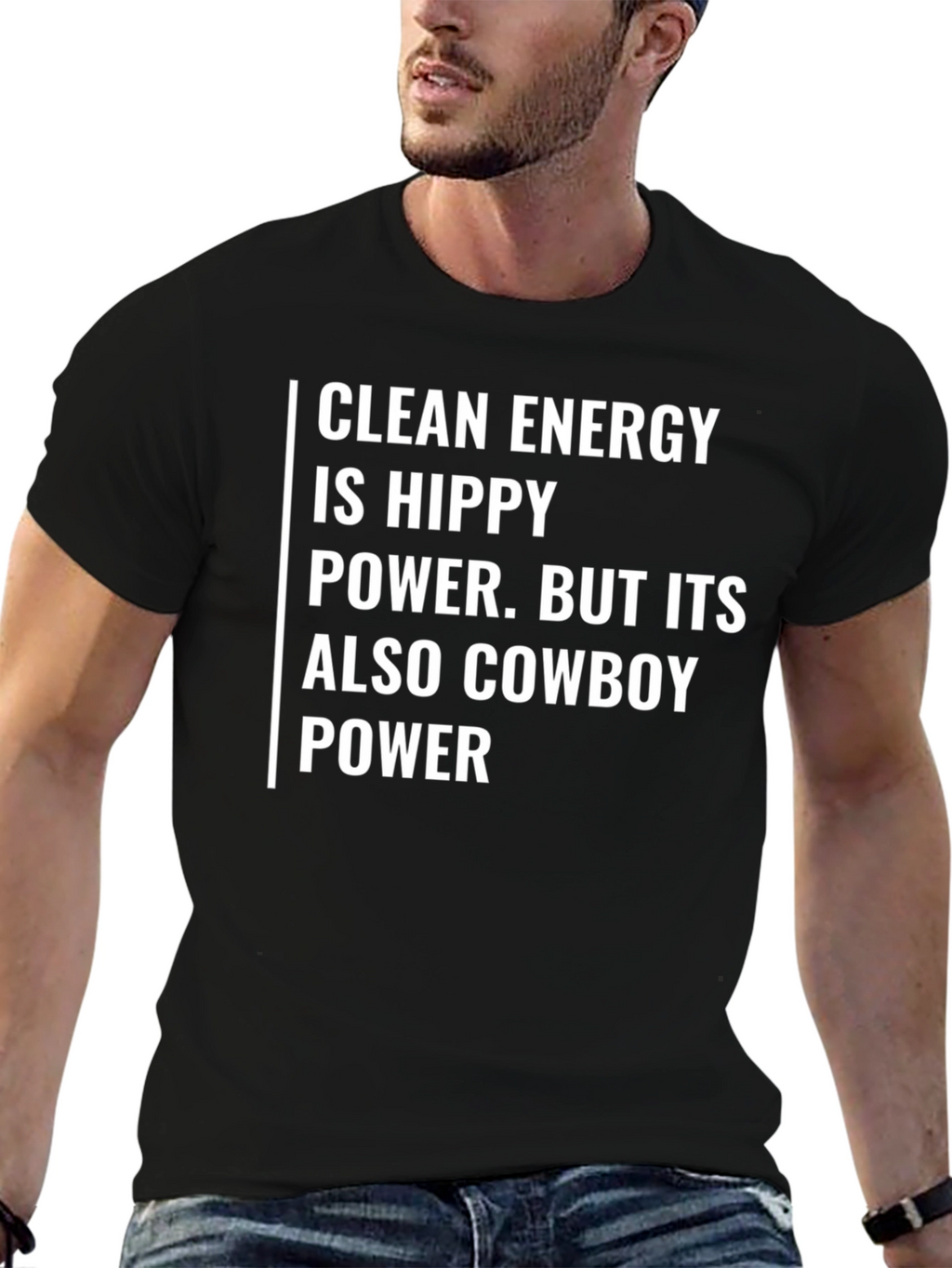 Clean Energy Hippy Cowboy Power T-Shirt