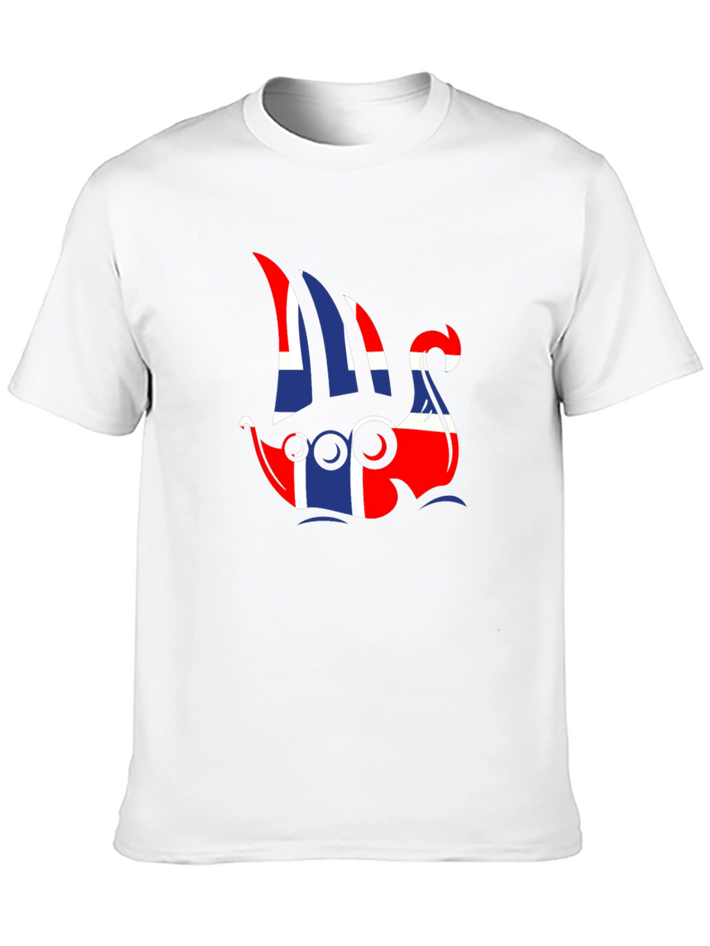 Norway Flag Viking Ship Graphic Tee