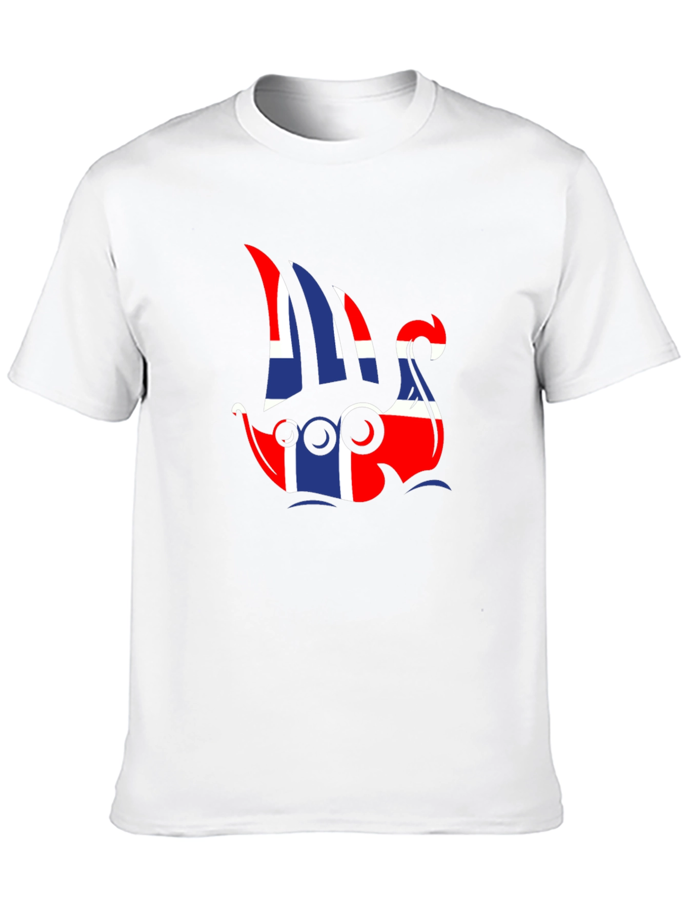 Norway Flag Viking Ship Graphic Tee