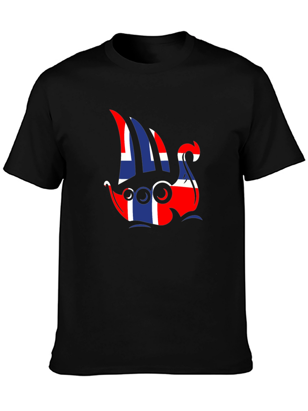 Norway Flag Viking Ship Graphic Tee