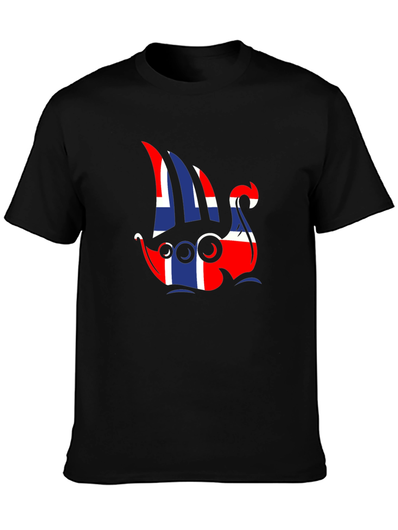 Norway Flag Viking Ship Graphic Tee