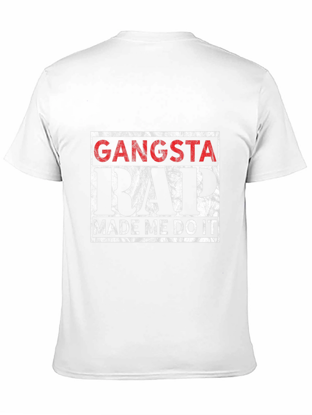 Gangsta Rap Made Me Do It Black T-Shirt