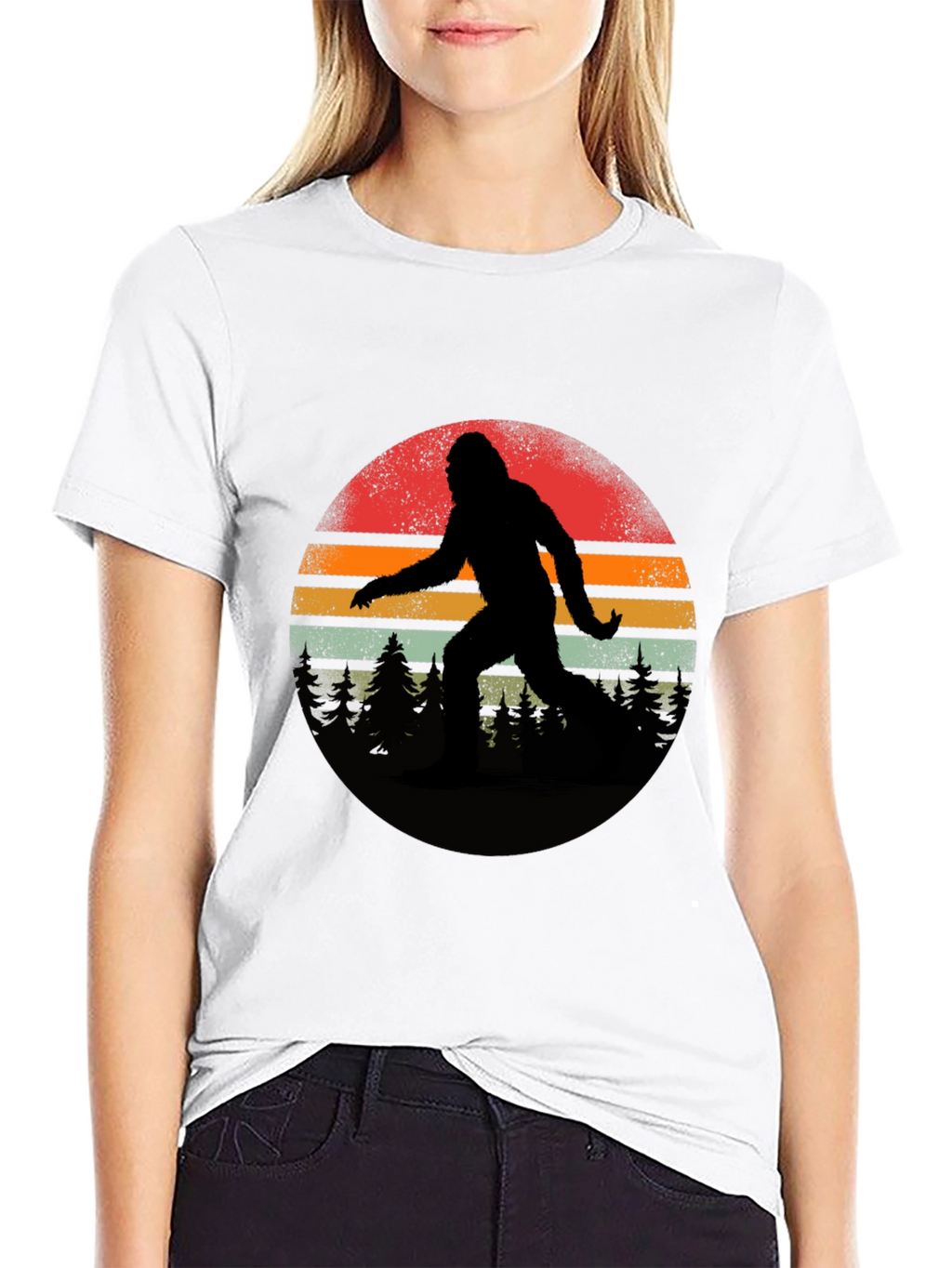 Retro Bigfoot Silhouette T-Shirt