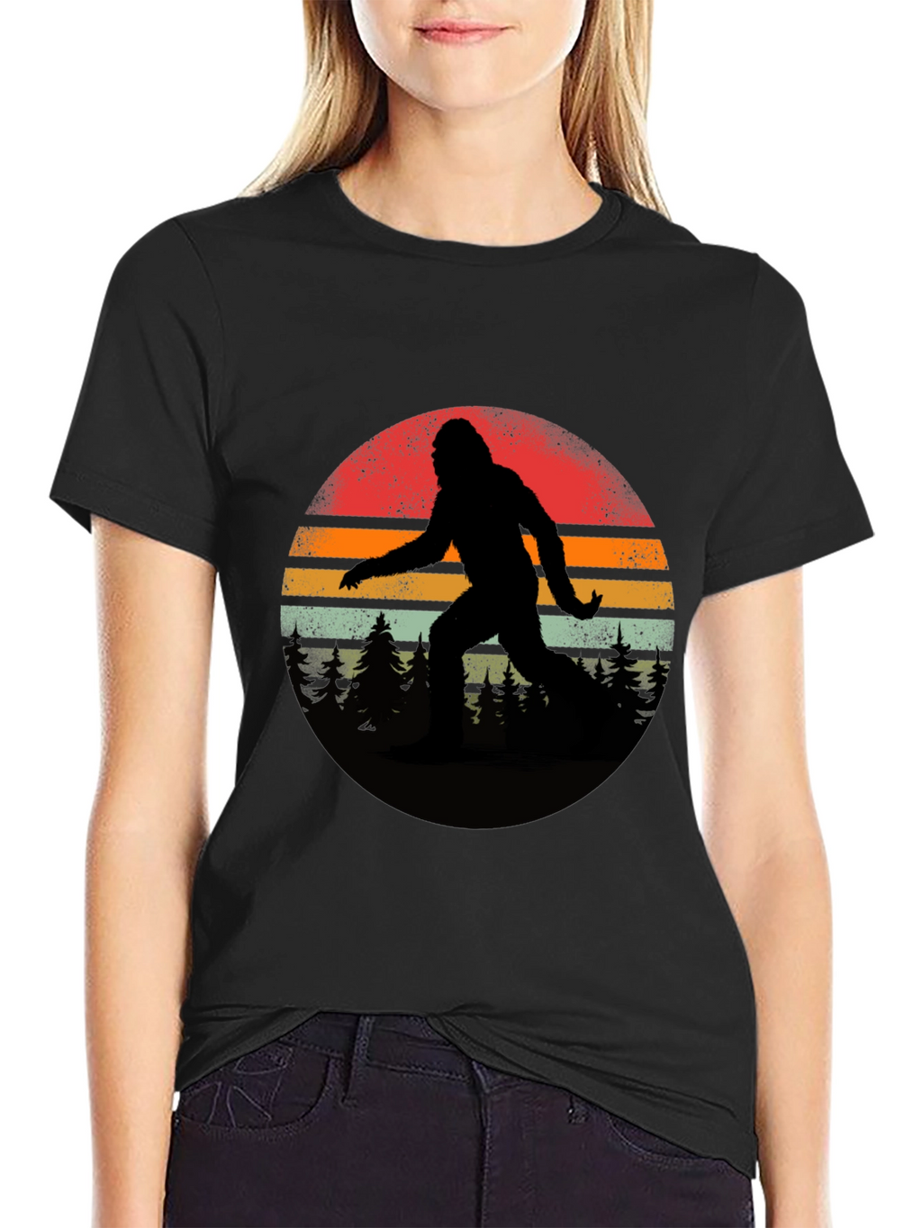 Retro Bigfoot Silhouette T-Shirt
