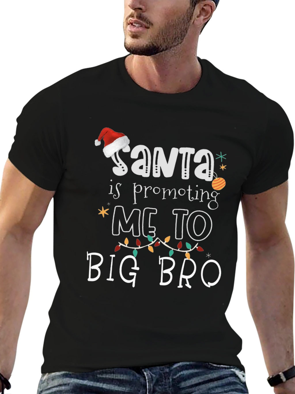 Santa Promoting Me to Big Bro T-Shirt