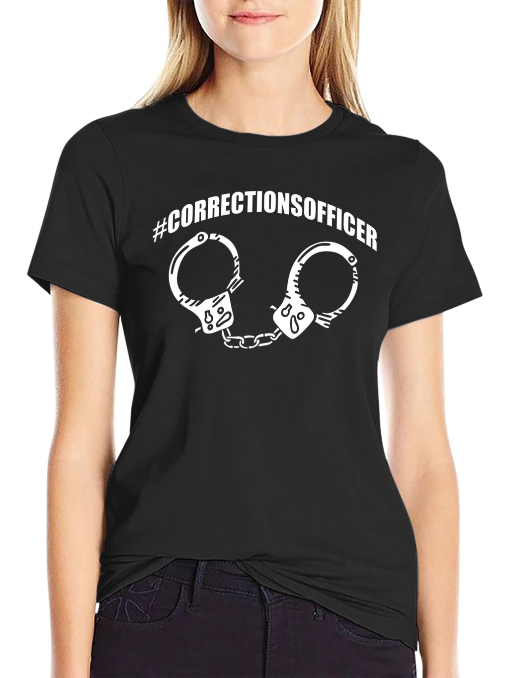 Corrections Officer Handcuffs Graphic T-Shirt