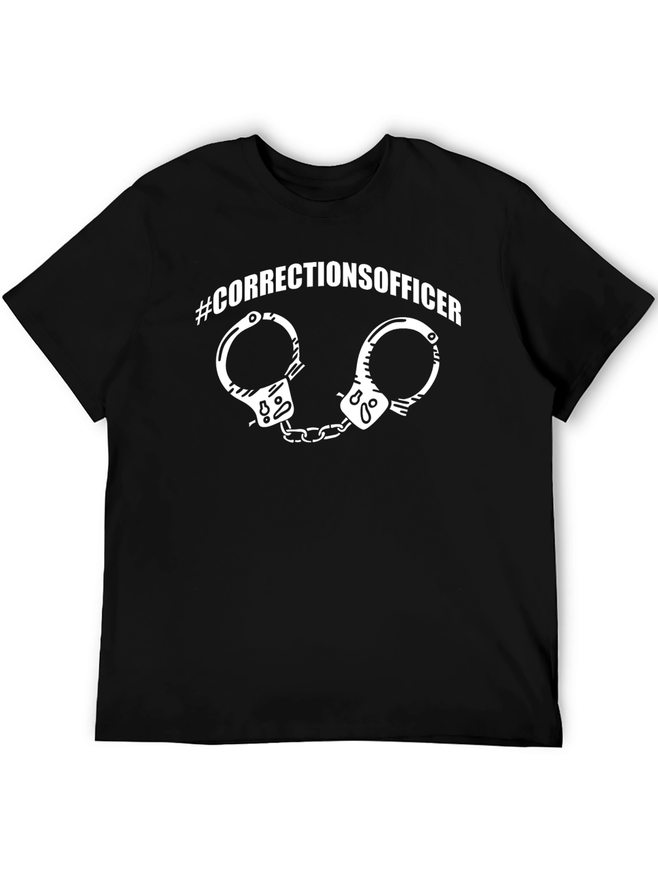 Corrections Officer Handcuffs Graphic T-Shirt