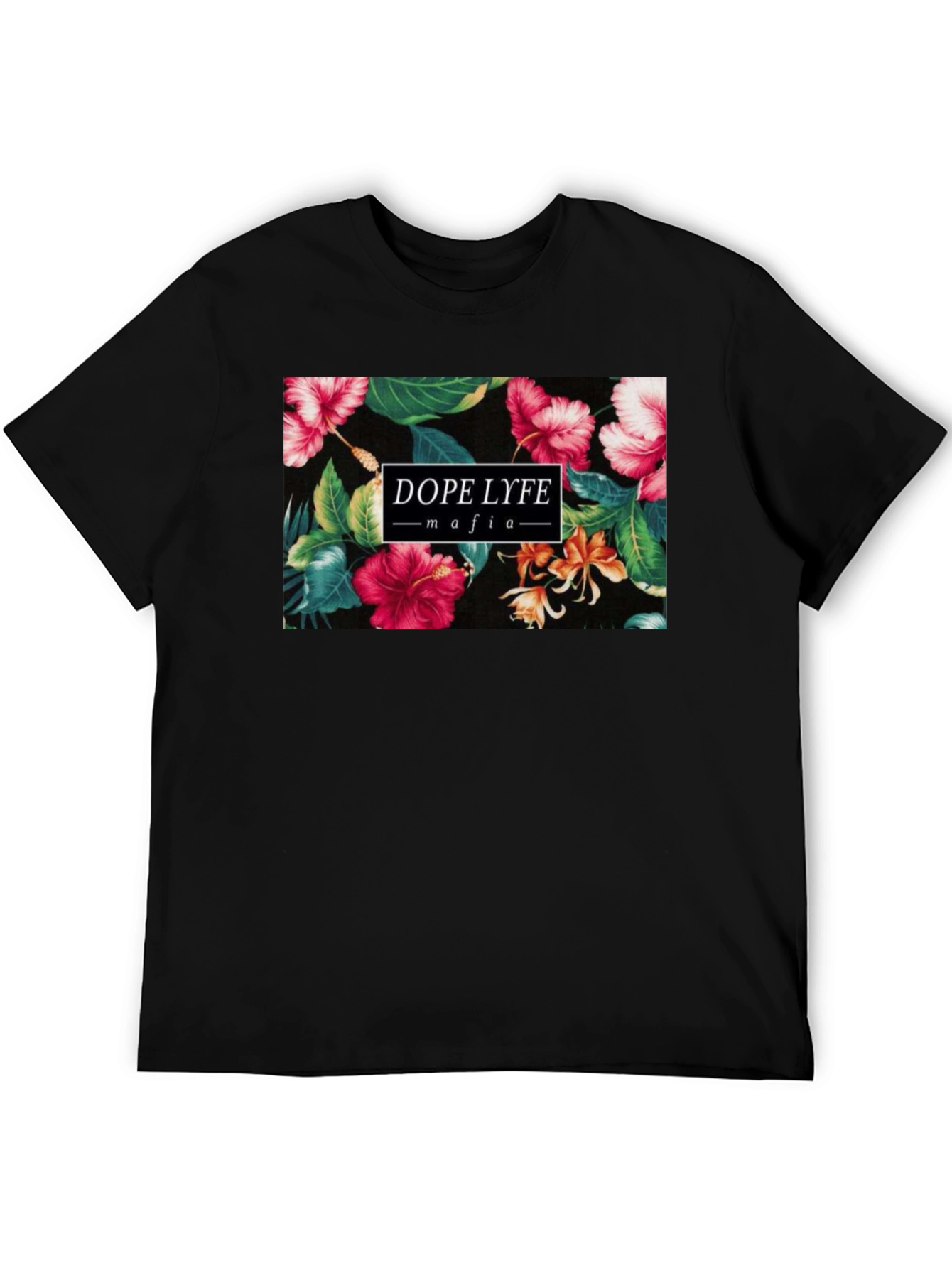 Dope Lyfe Mafia Floral Graphic T-Shirt