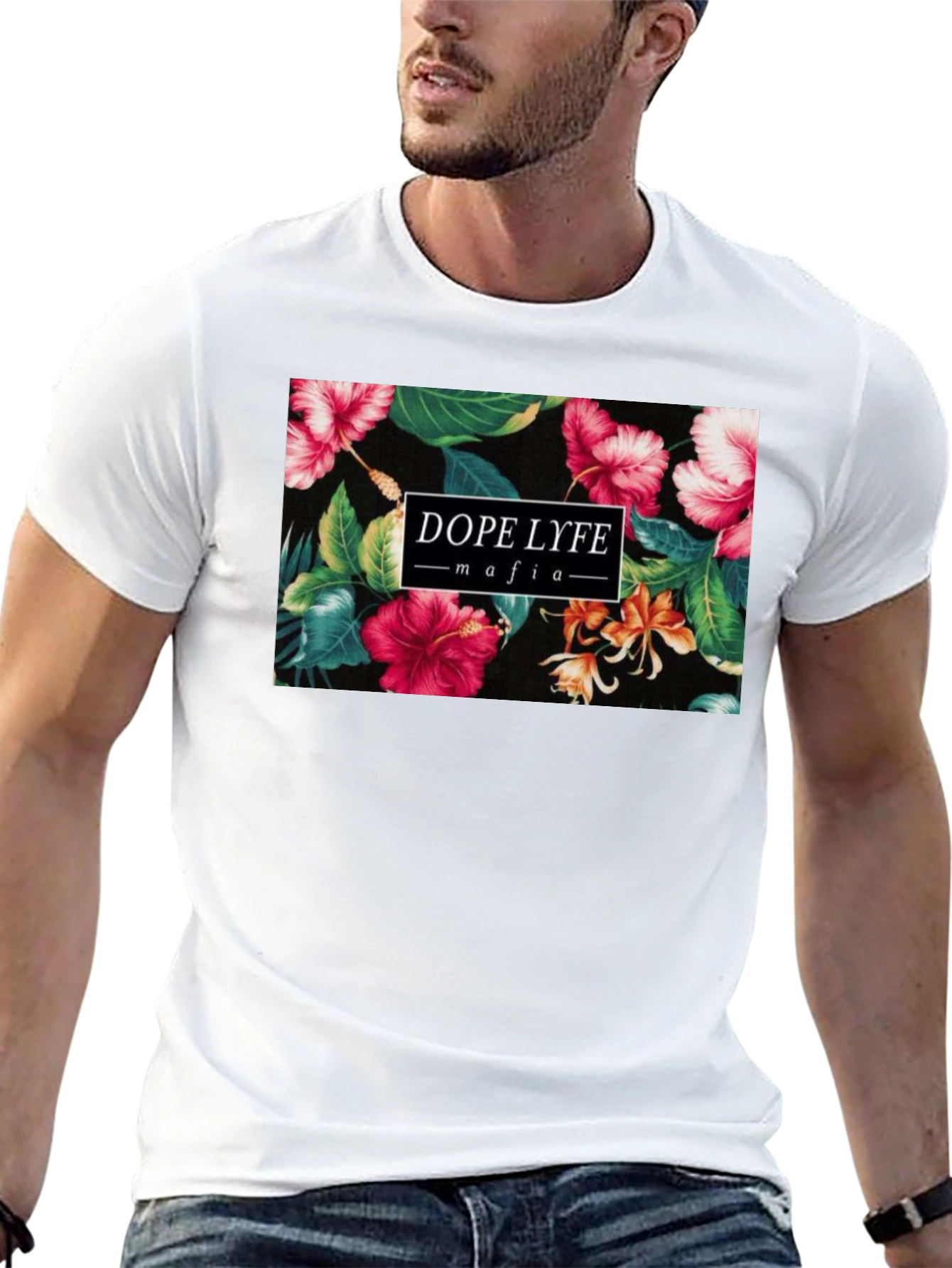 Dope Lyfe Mafia Floral Graphic T-Shirt