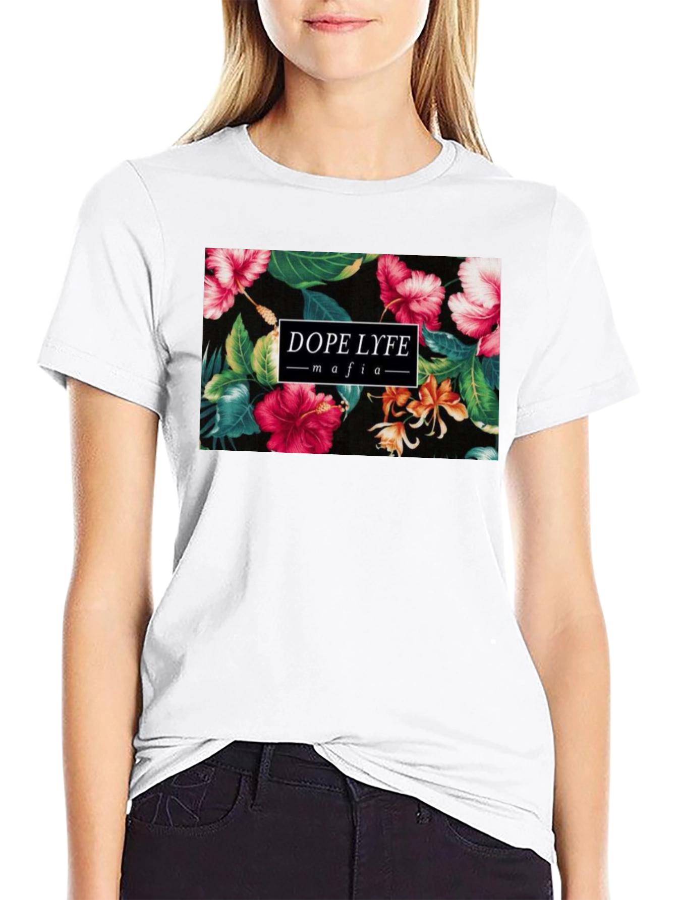 Dope Lyfe Mafia Floral Graphic T-Shirt