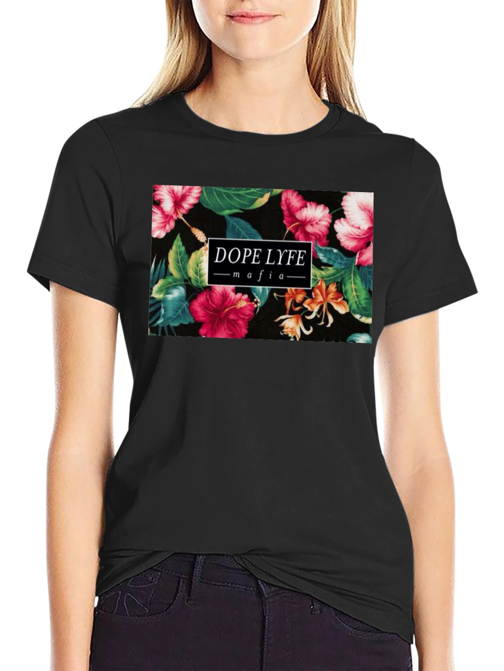 Dope Lyfe Mafia Floral Graphic T-Shirt