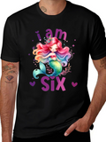 I am Six Mermaid Birthday T-Shirt