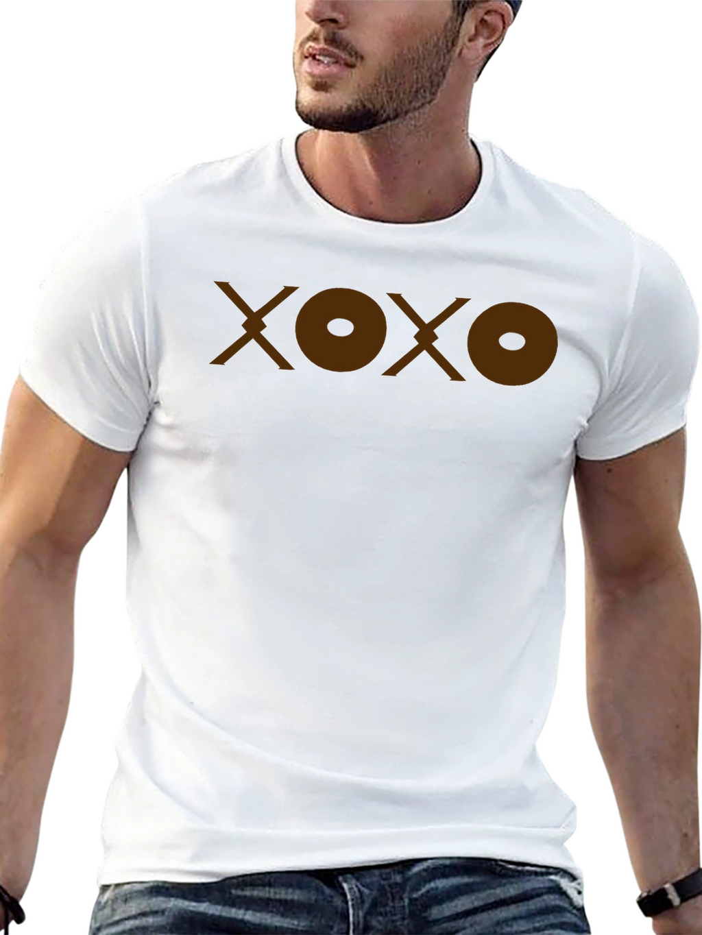 XOXO Graphic T-Shirt - Casual Black Tee