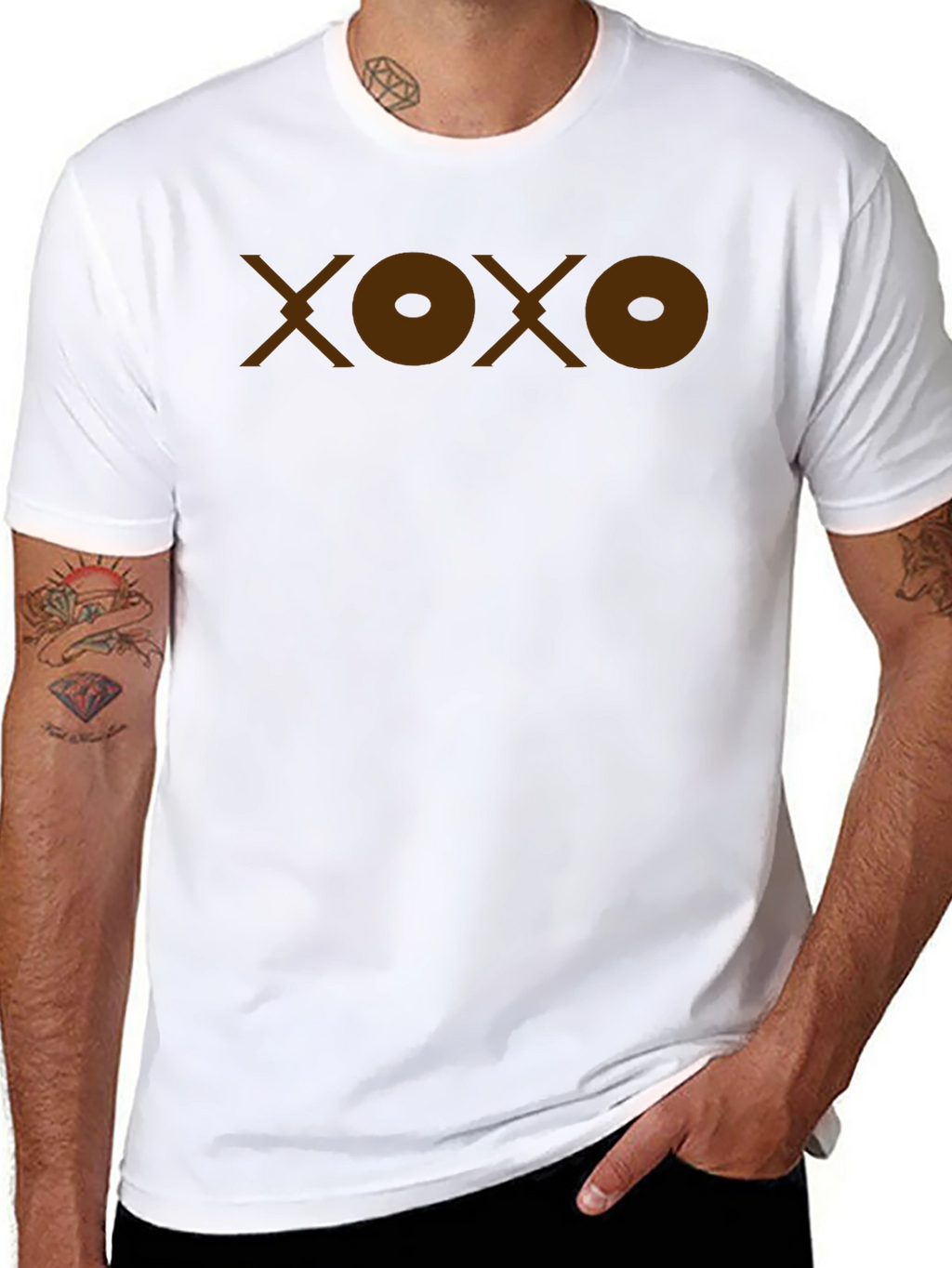 XOXO Graphic T-Shirt - Casual Black Tee