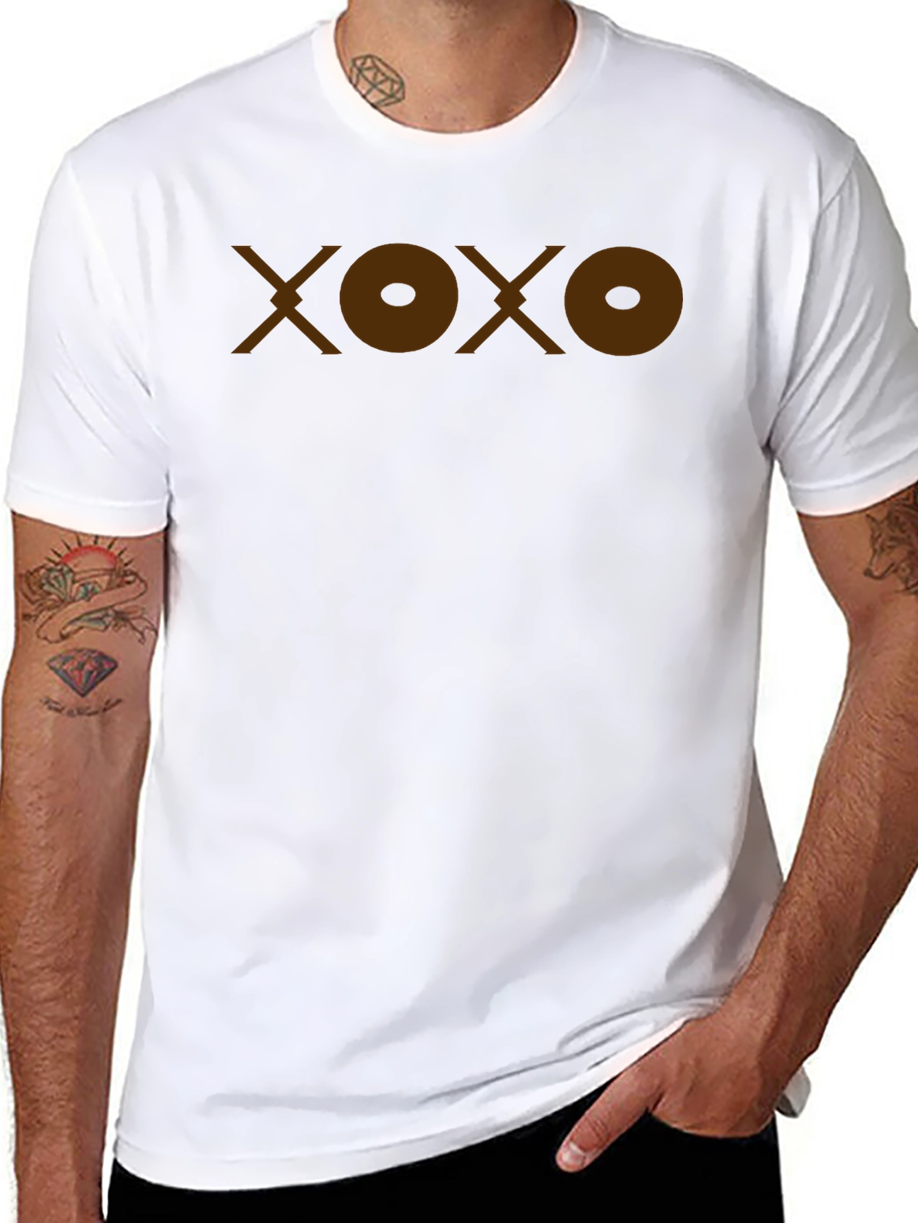 XOXO Graphic T-Shirt - Casual Black Tee