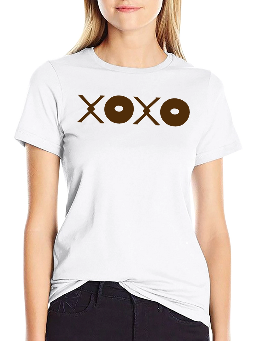 XOXO Graphic T-Shirt - Casual Black Tee