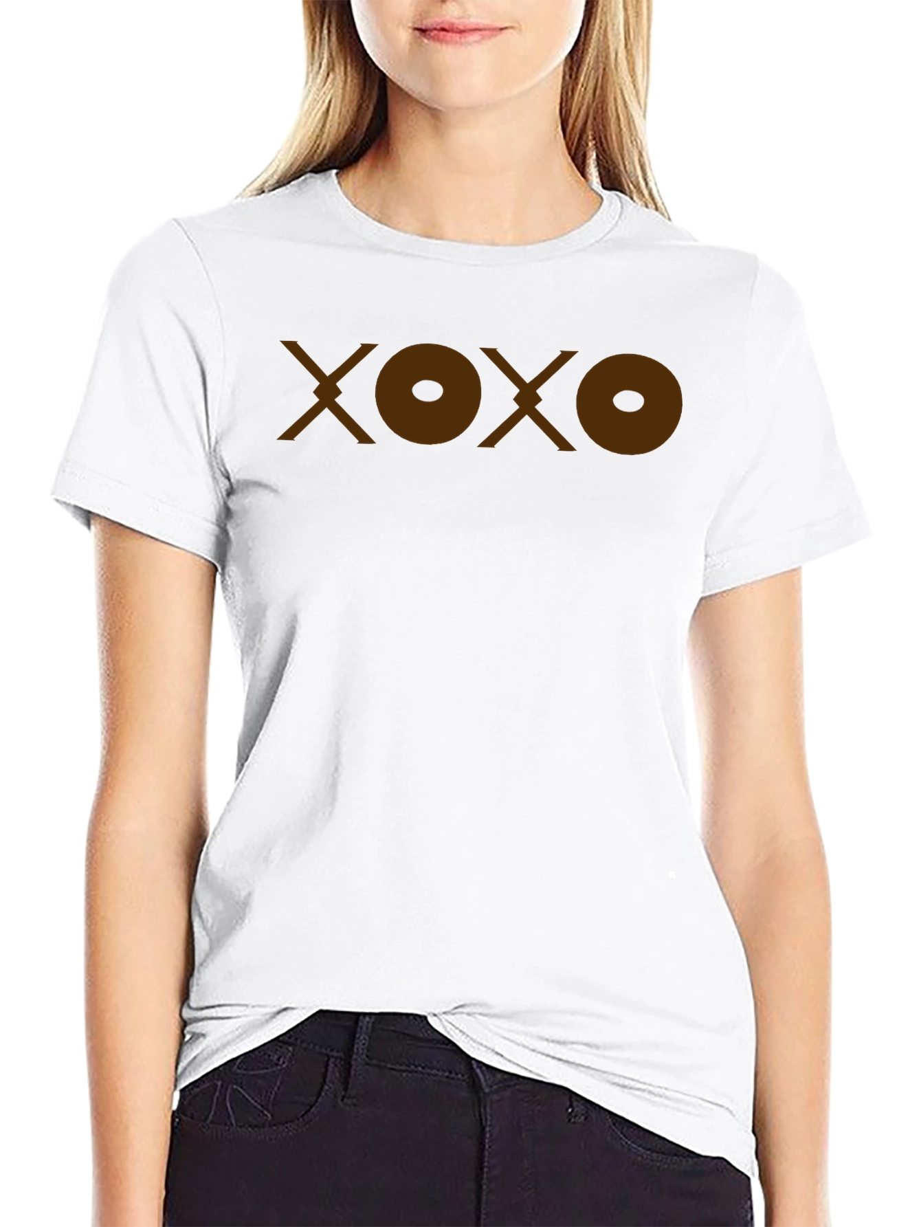 XOXO Graphic T-Shirt - Casual Black Tee
