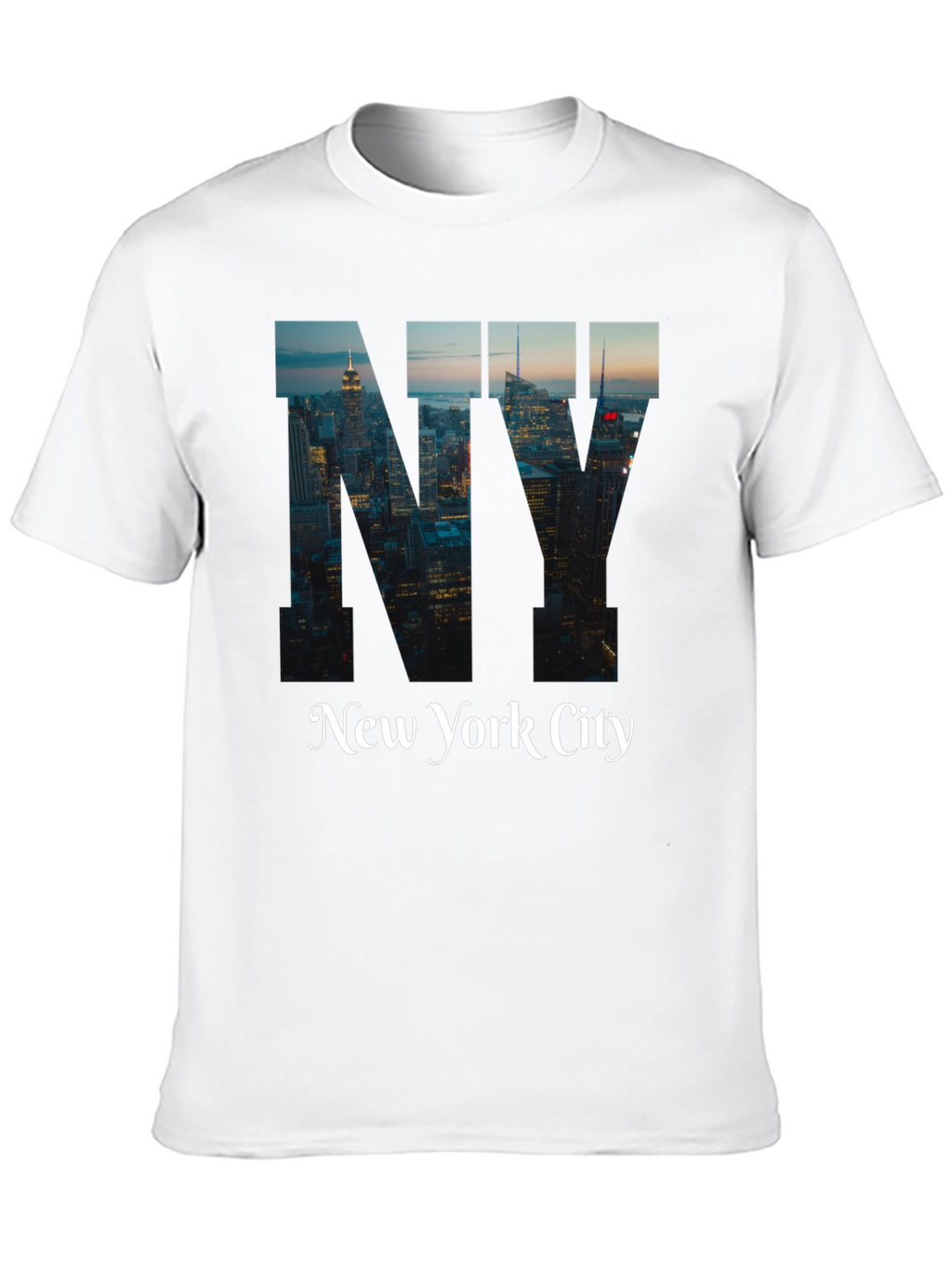 New York City Graphic Print Black T-Shirt