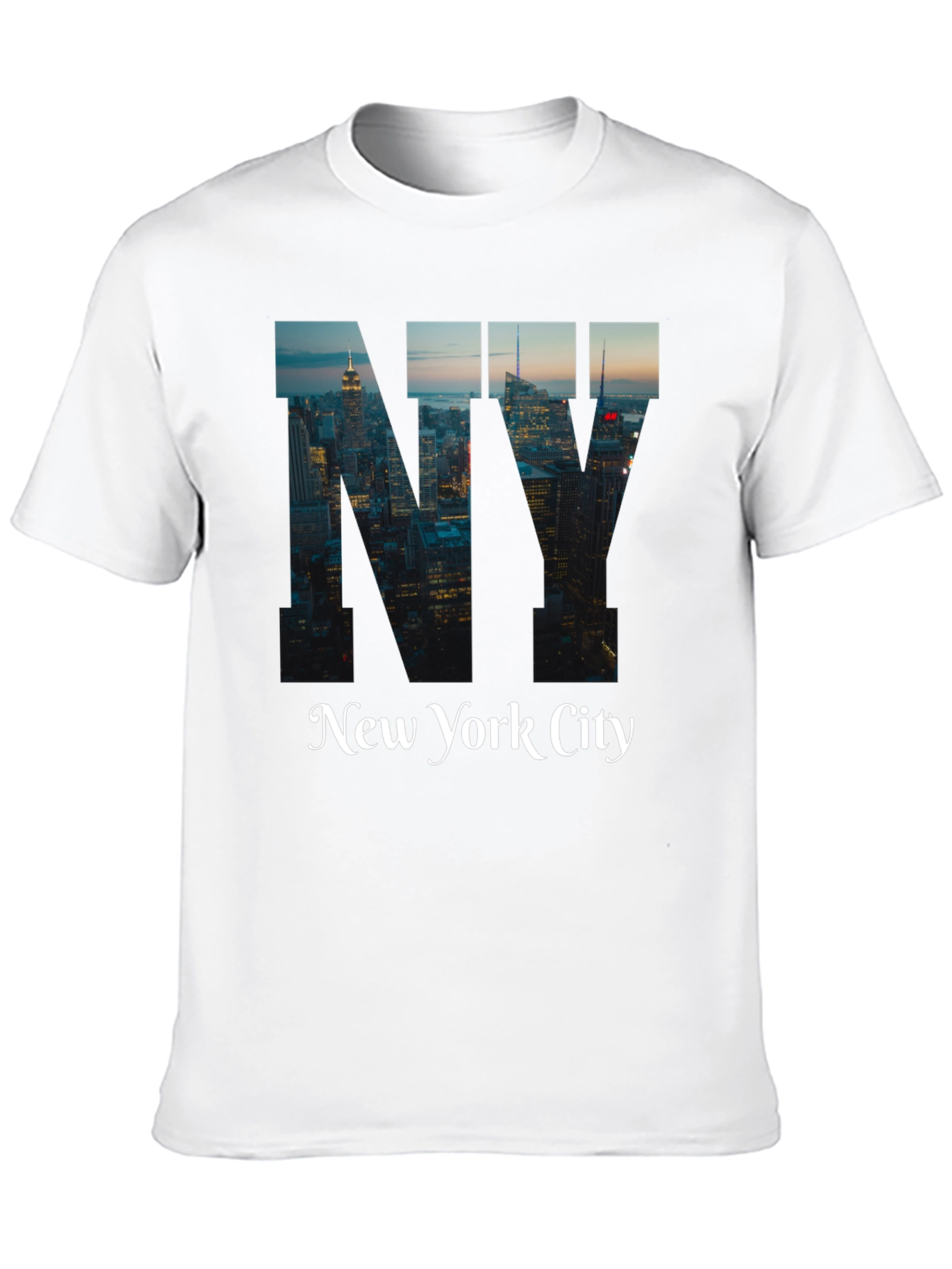 New York City Graphic Print Black T-Shirt