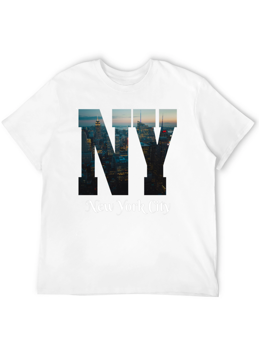 New York City Graphic Print Black T-Shirt