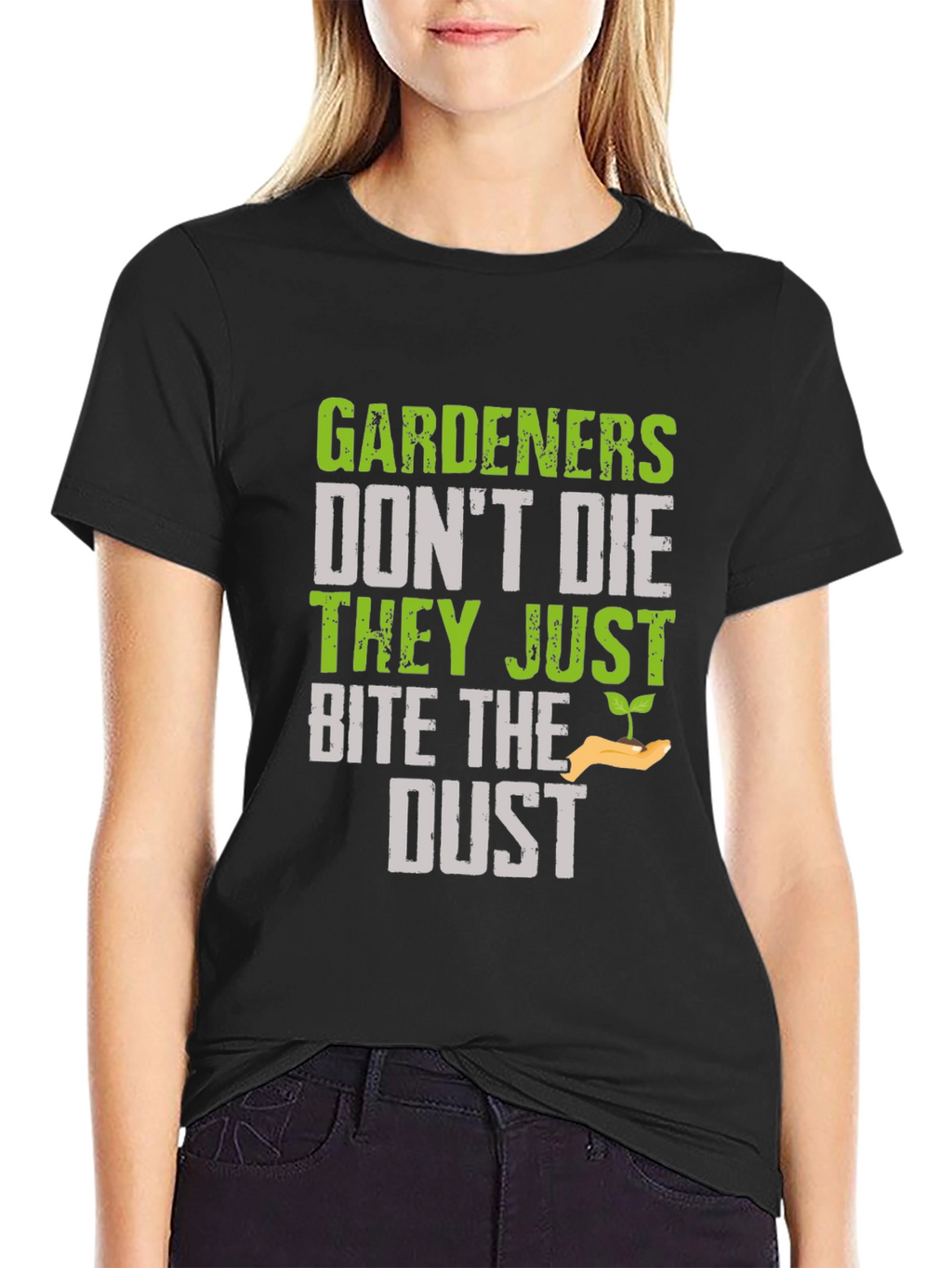 Gardener Bite the Dust Novelty Graphic T-Shirt