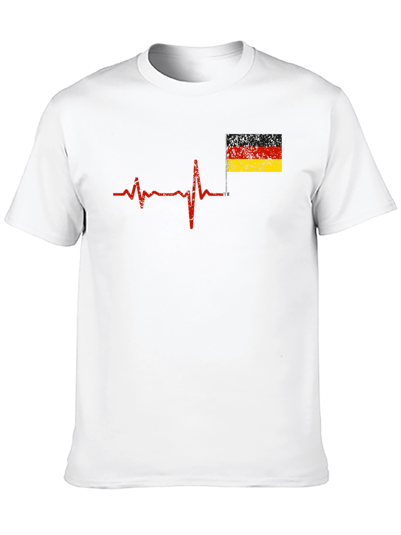 German Pride Heartbeat T-Shirt - Deutschland Liebe