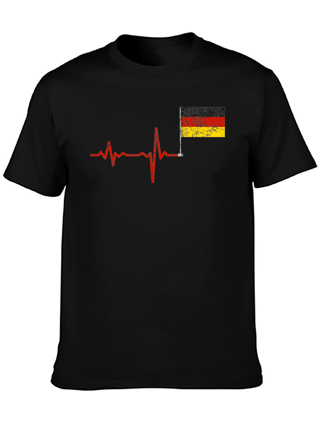 German Pride Heartbeat T-Shirt - Deutschland Liebe