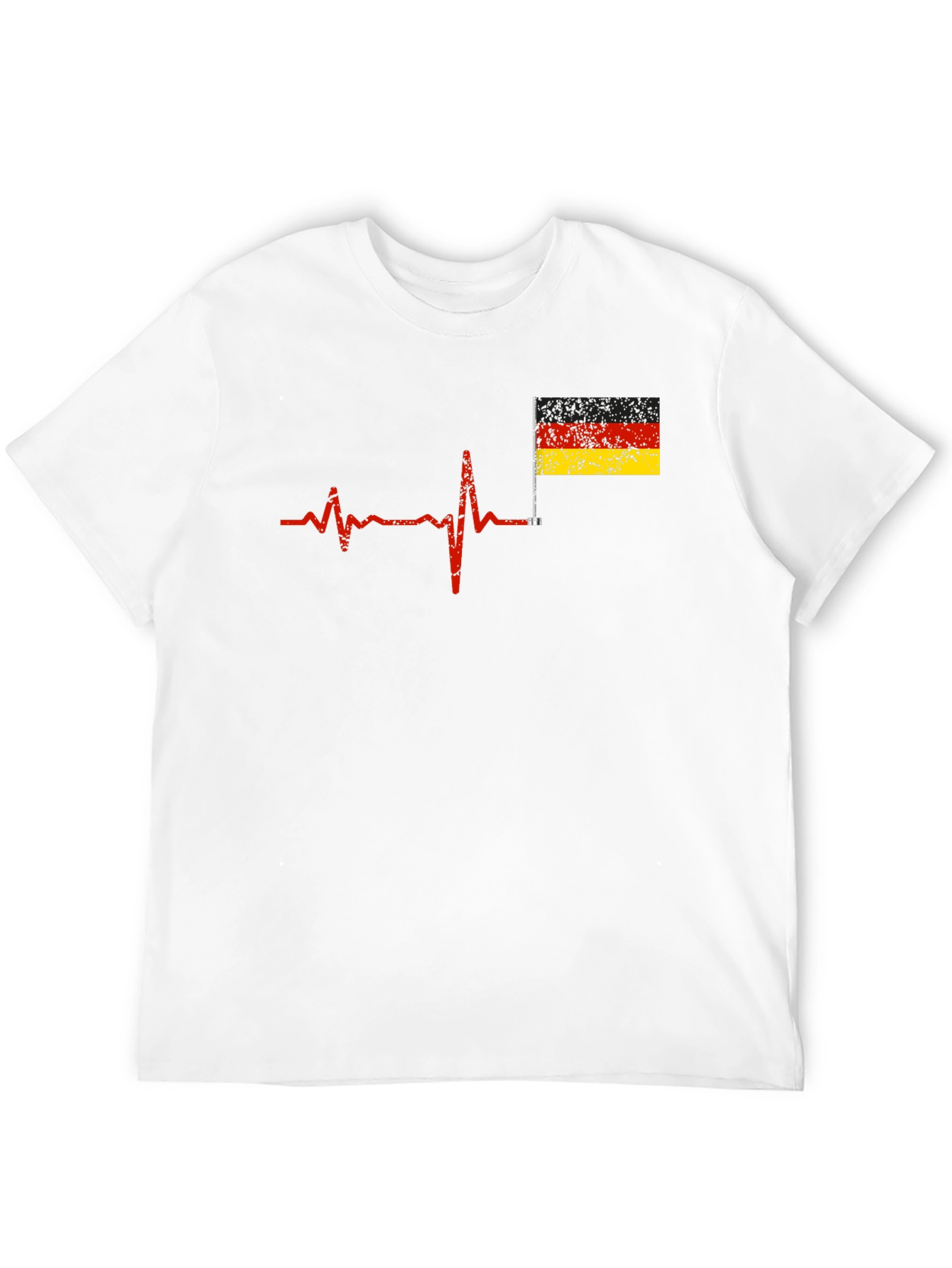 German Pride Heartbeat T-Shirt - Deutschland Liebe