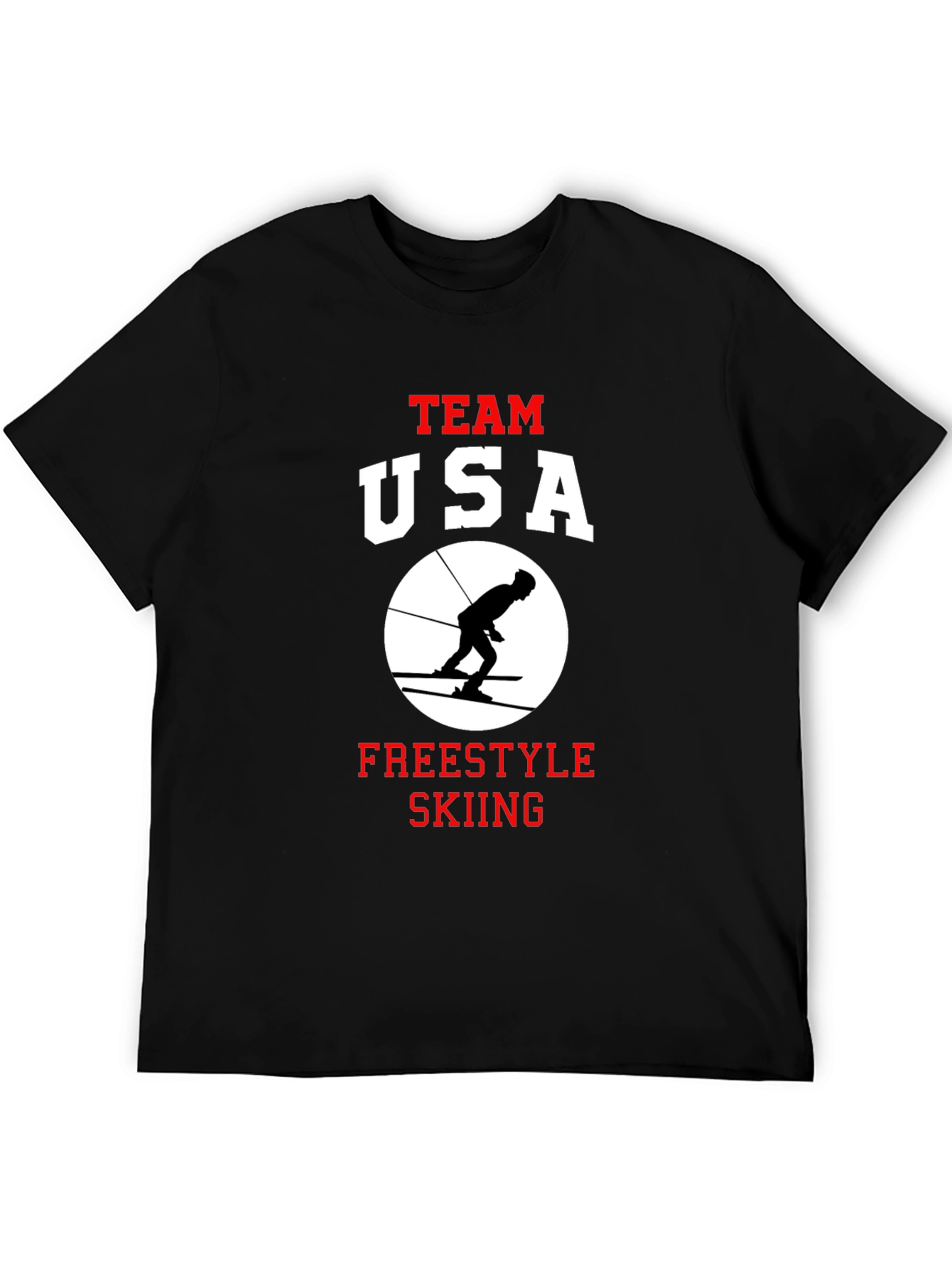 Team USA Freestyle Skiing Black T-Shirt