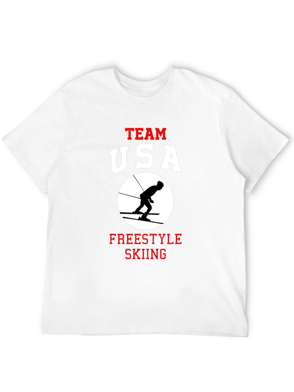 Team USA Freestyle Skiing Black T-Shirt