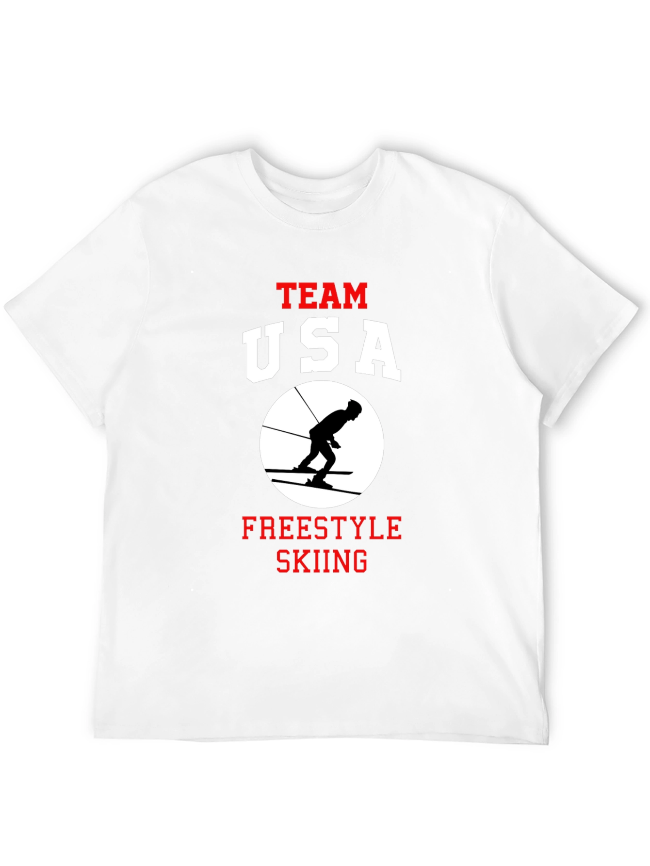 Team USA Freestyle Skiing Black T-Shirt