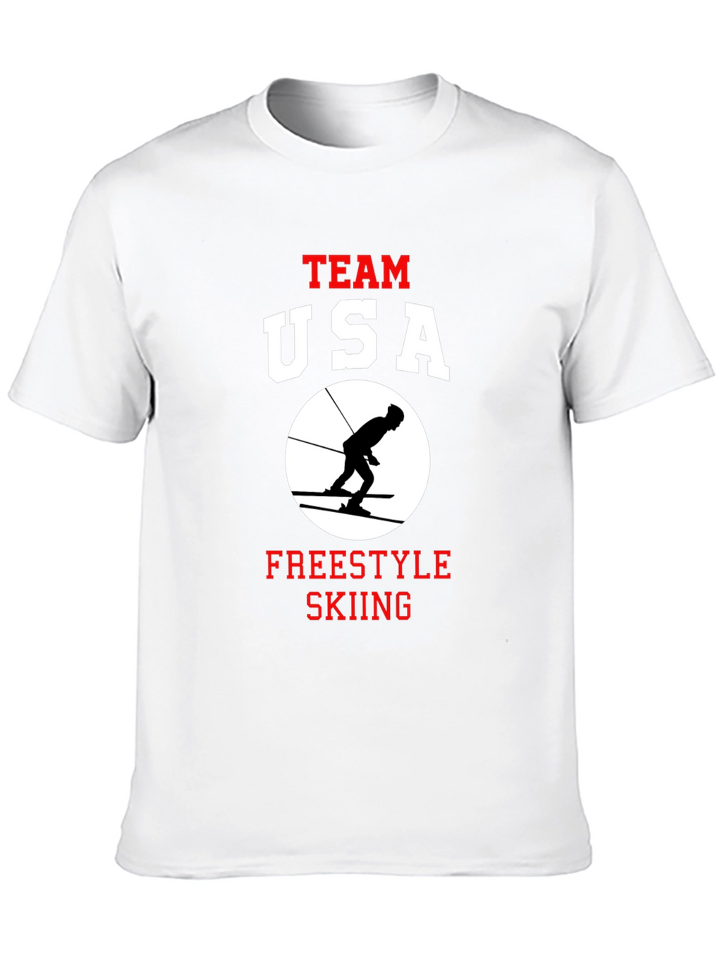 Team USA Freestyle Skiing Black T-Shirt