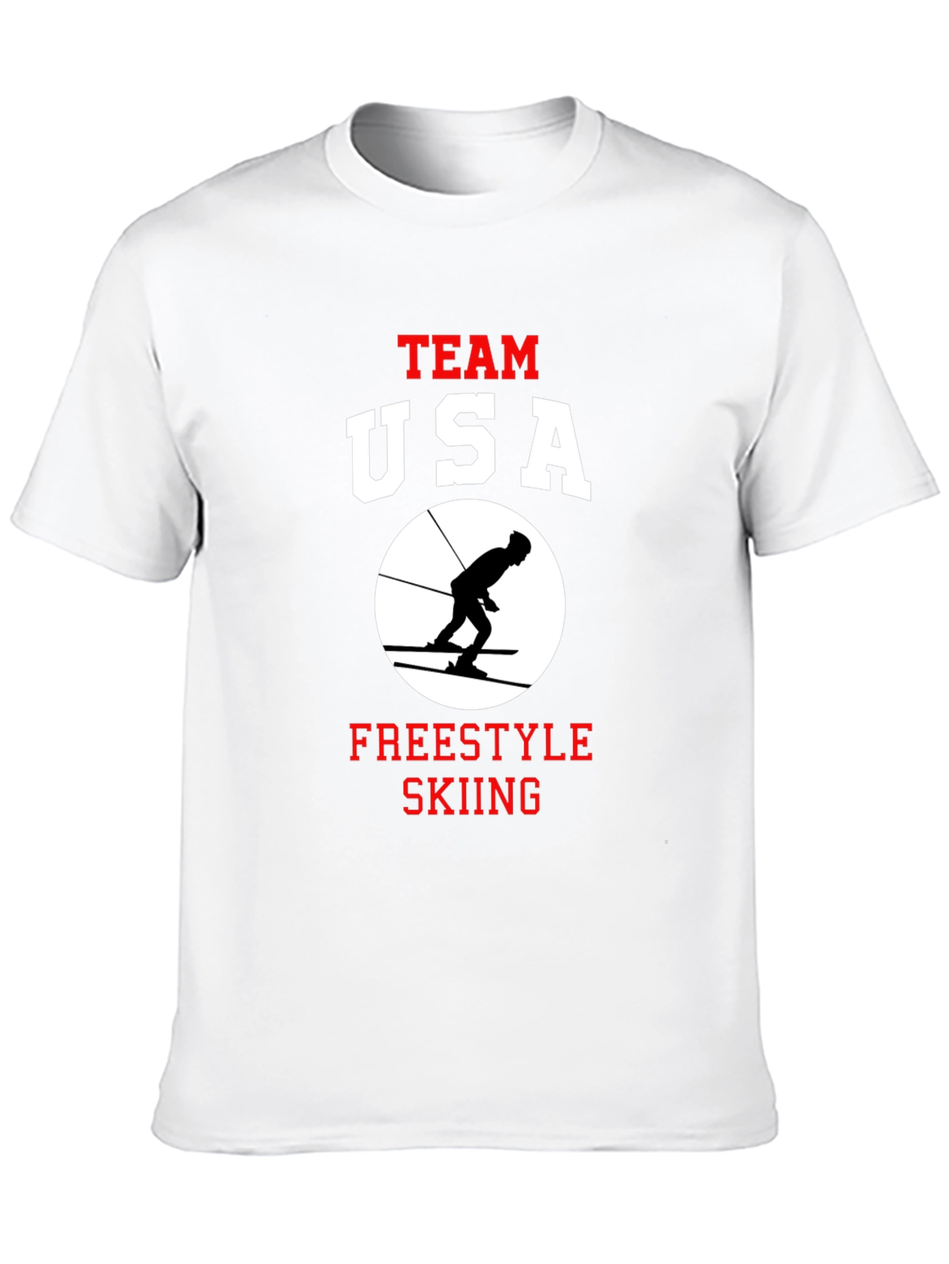 Team USA Freestyle Skiing Black T-Shirt