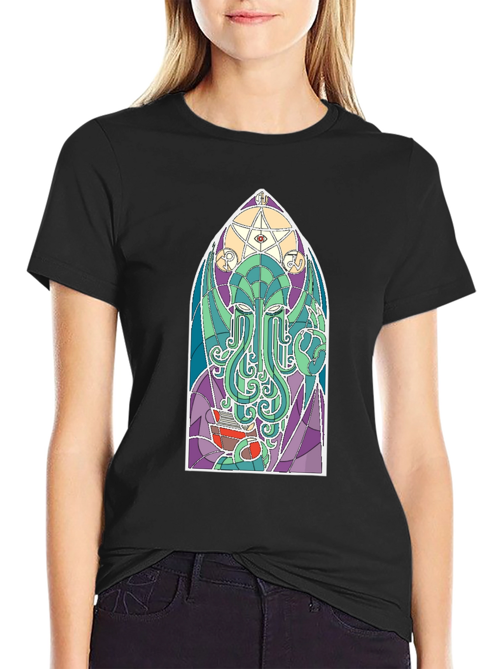 Cthulhu Stained Glass T-Shirt