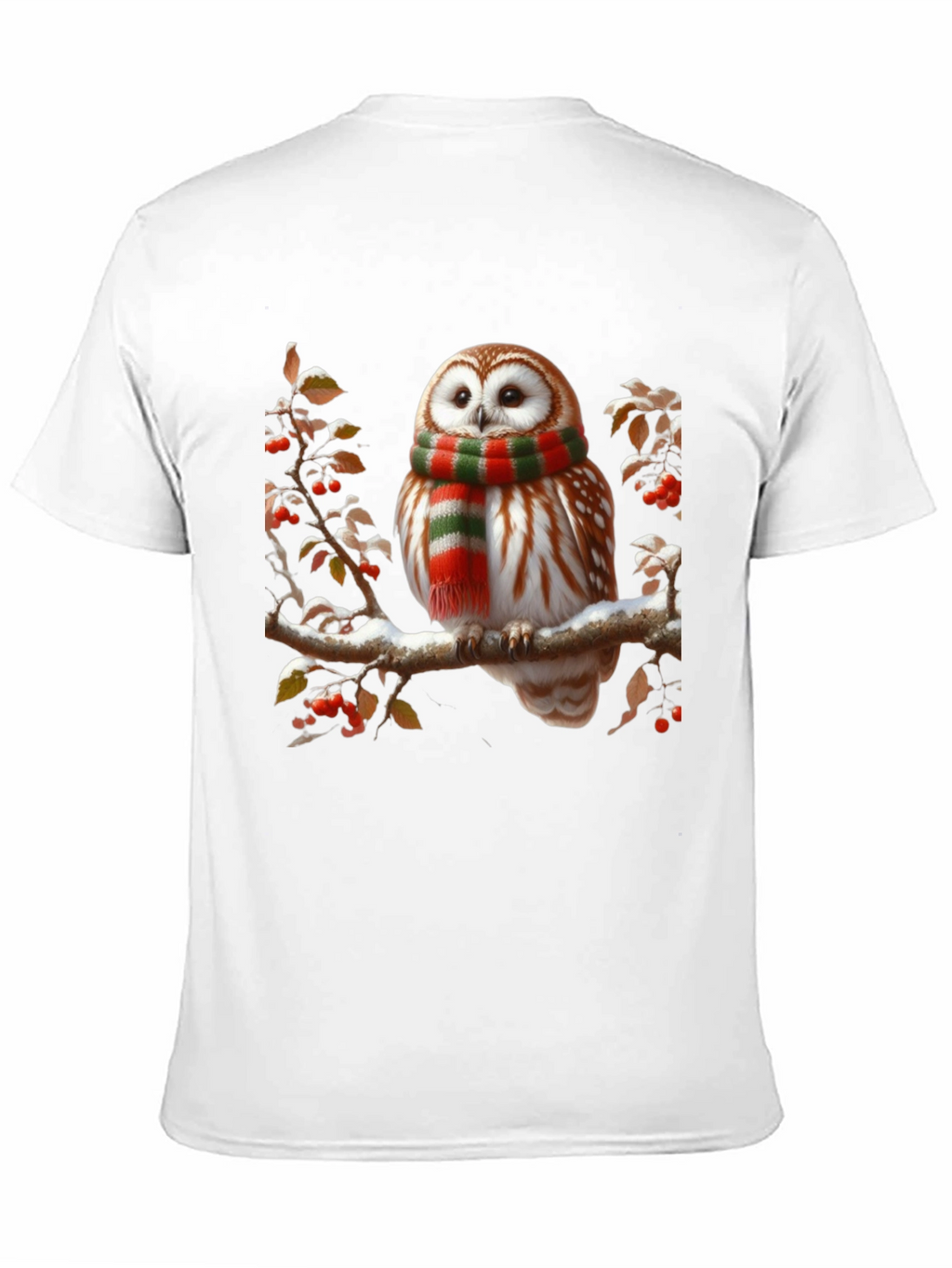 Owl in Scarf Graphic Tee