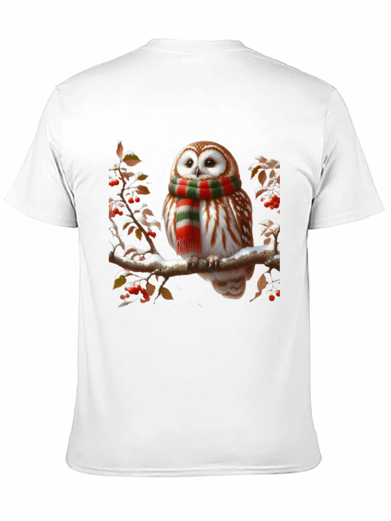 Owl in Scarf Graphic Tee