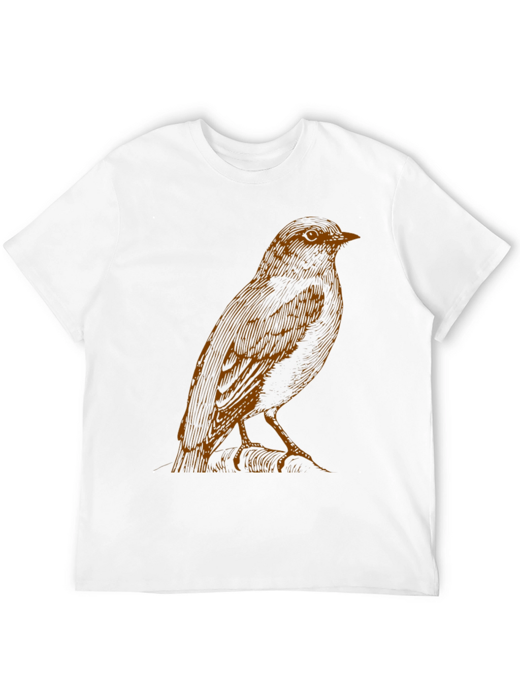 Bird Graphic Print Black T-Shirt