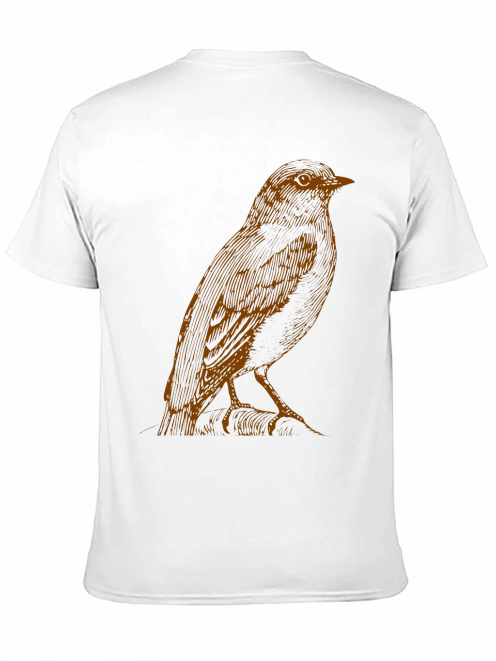 Bird Graphic Print Black T-Shirt