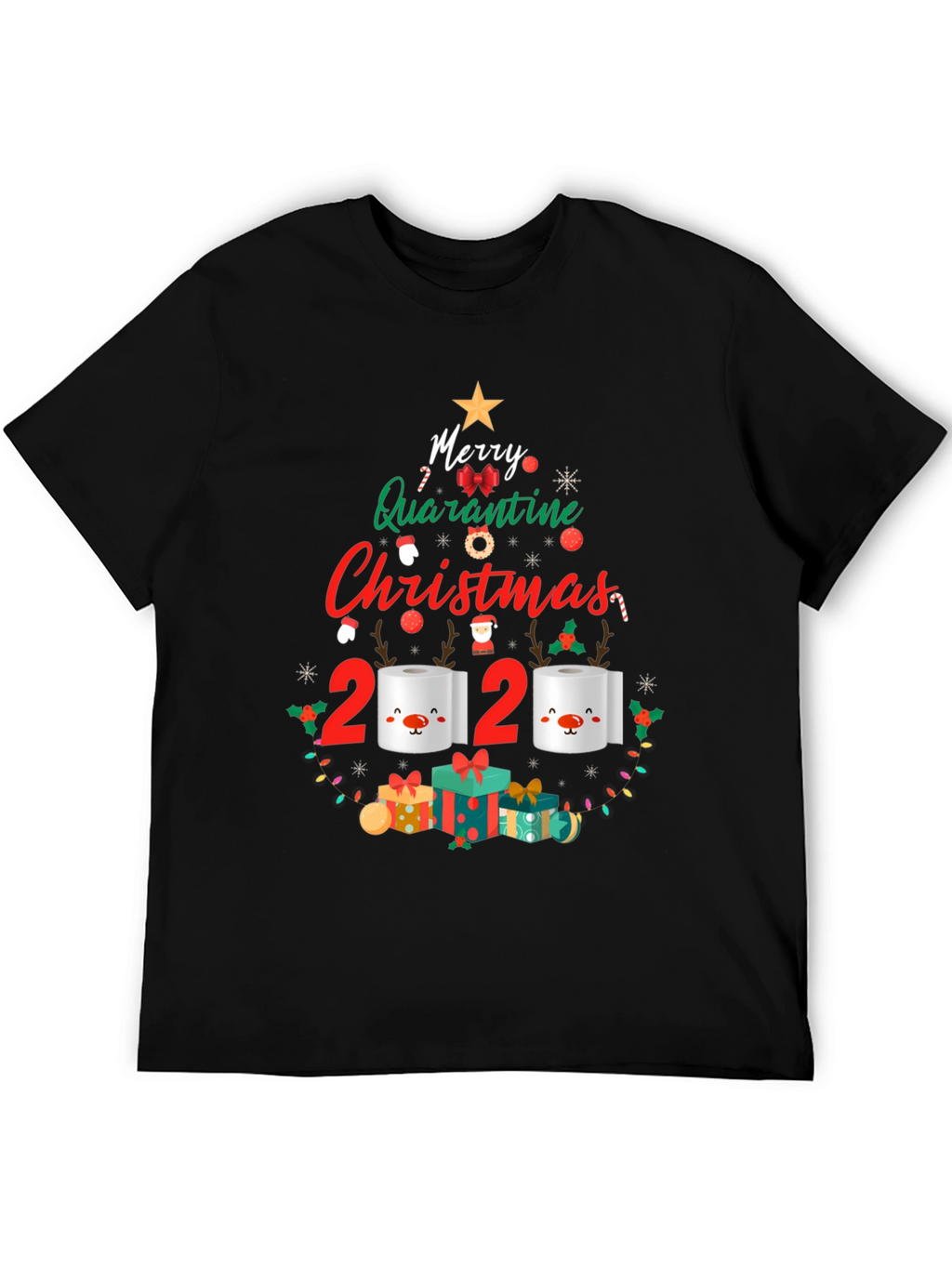 Funny 2020 Quarantine Christmas T-Shirt