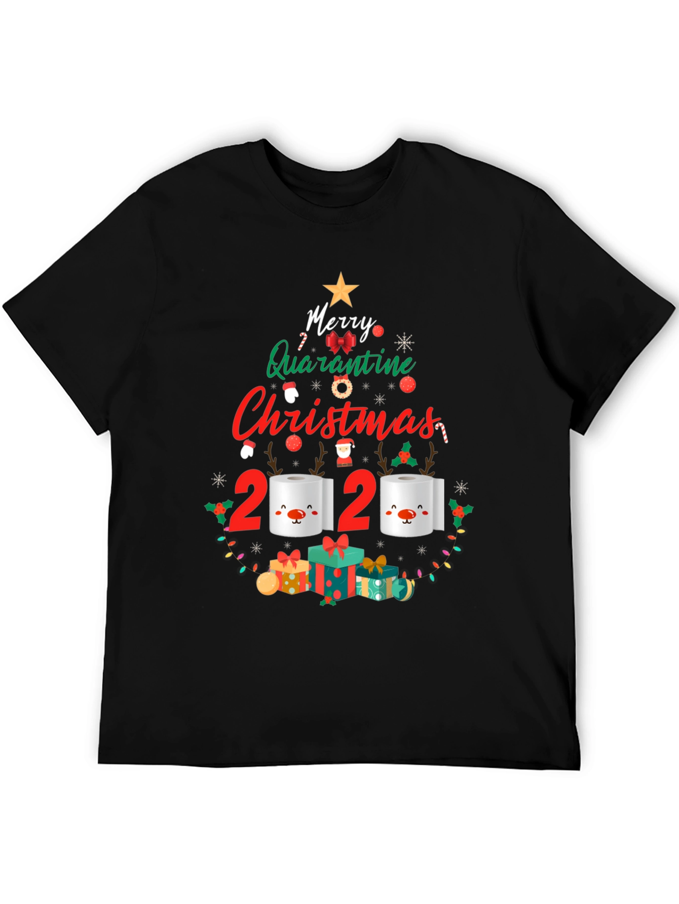 Funny 2020 Quarantine Christmas T-Shirt