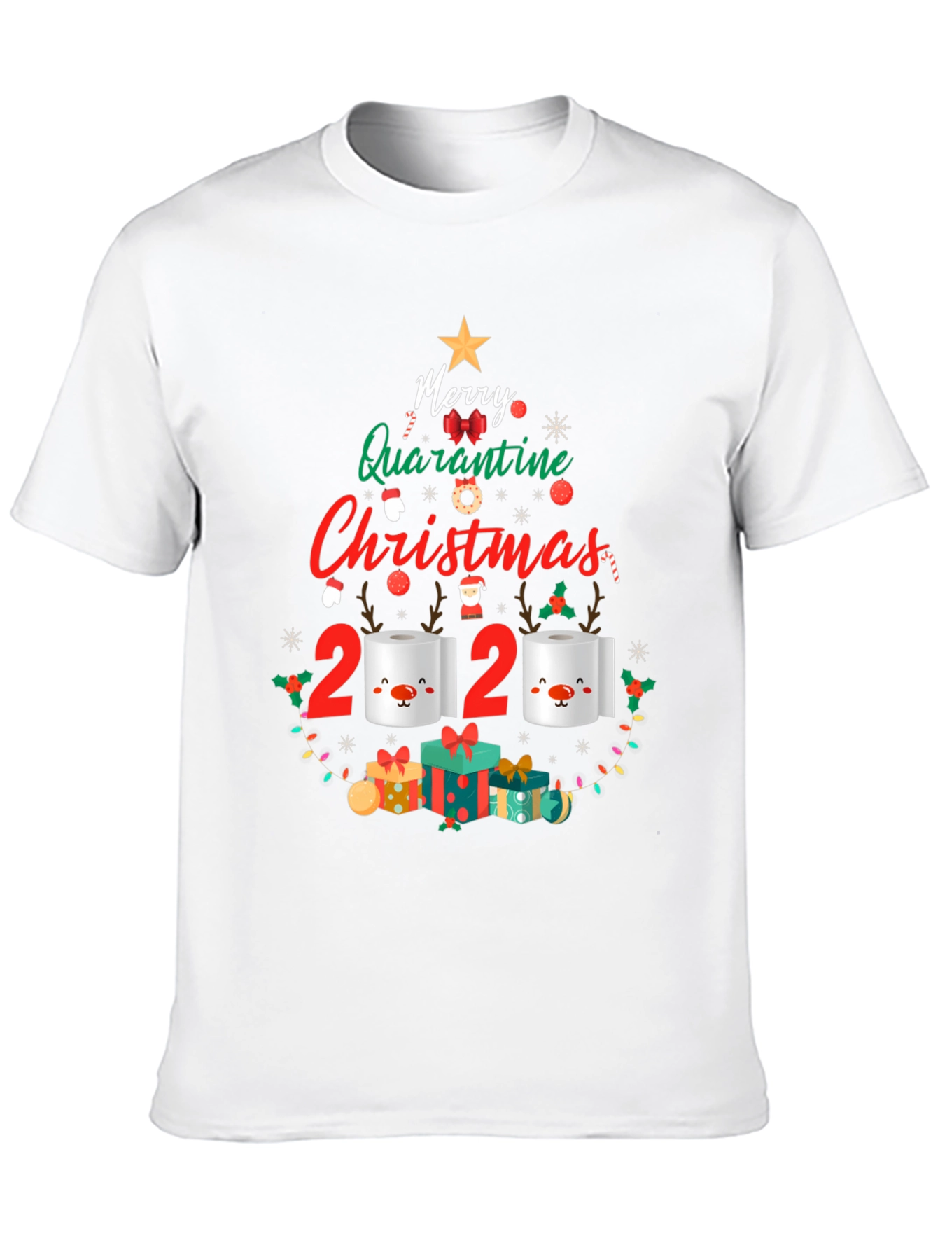 Funny 2020 Quarantine Christmas T-Shirt