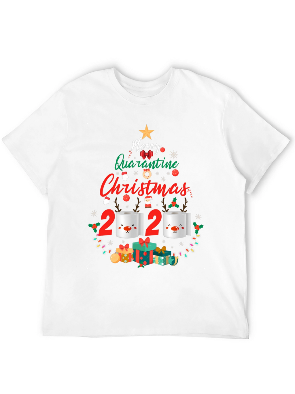 Funny 2020 Quarantine Christmas T-Shirt