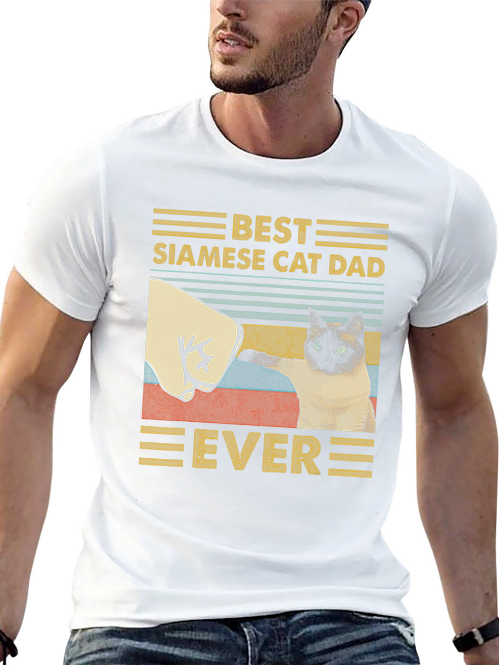 Best Siamese Cat Dad Ever T-Shirt